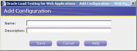 Add Configuration Dialog Box