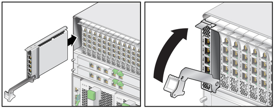 image:Illustration of steps to insert an EM into a slot.