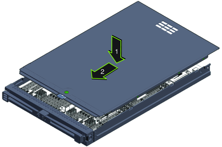 image:CPU モジュール (CMOD) カバーの取り付け。