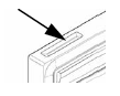 This graphic shows a partial view of the Sun Ray 3 Plus Client. An arrow points to the smart card slot, surrounding which are locates the smart card LEDs.