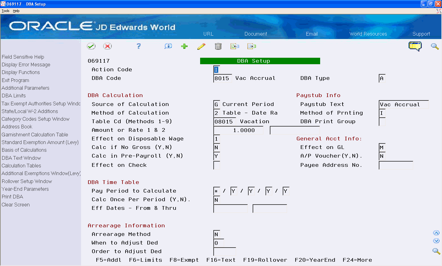 Description of dba_setup.gif follows