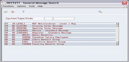 general message figure description screen search