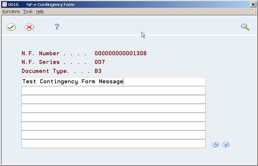 Processing Electronic Notas Fiscais in Contingency Mode