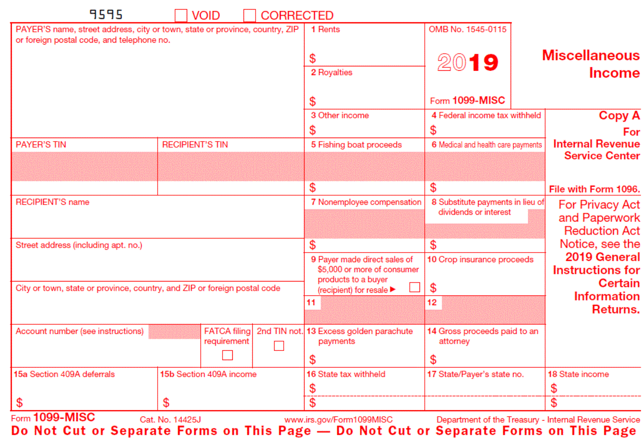 1099 Sample Forms 19