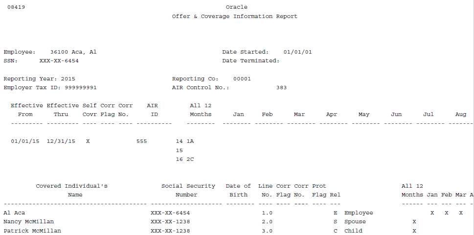 Setting Up Aca Information Returns Workfiles