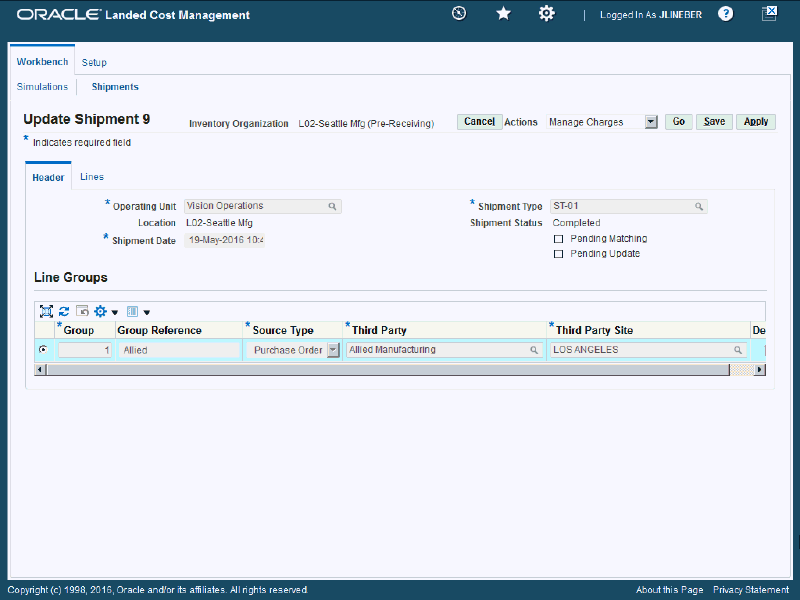 account assignment not completed in shipment cost