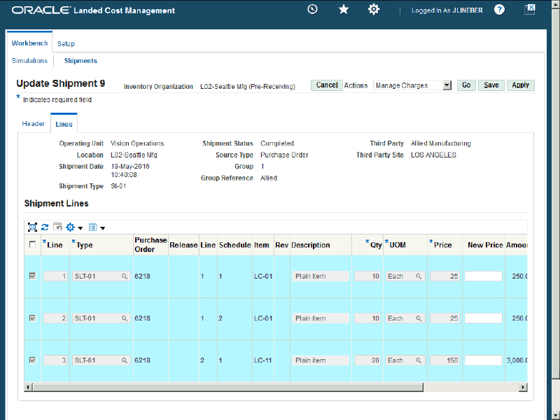 account assignment not completed in shipment cost