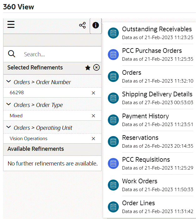 Viewing Orders