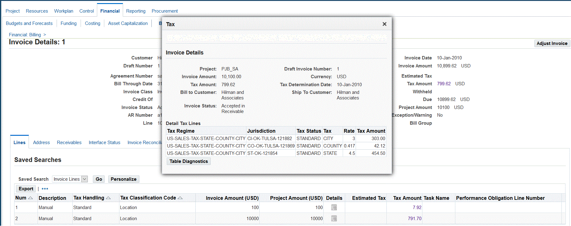 Oracle Project Billing User Guide