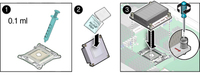 image:An illustration showing how to install a processor heat sink assembly.