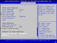 image:This figure shows the BIOS LSI MegaRAID Configuration Utility Controller Management screen.