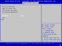 image:This figure shows the BIOS LSI MegaRAID Configuration Utility Controller Management screen.