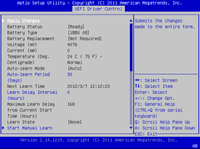 image:This figure shows the BIOS LSI MegaRAID Configuration Utility Controller Management screen.