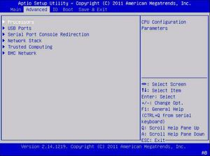 image:This figure shows the Advanced screen.