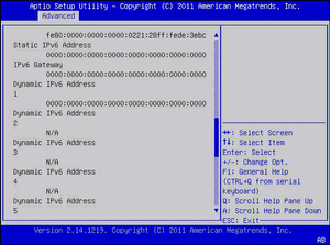 image:This figure shows the Advanced Menu BMC Network IPv4 Assignment screen.