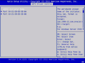 image:This figure shows the iSCSI screen.