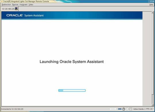 image:Oracle System Assistant Boot messages