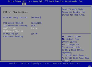 image:Screen capture of the BIOS IO screen.