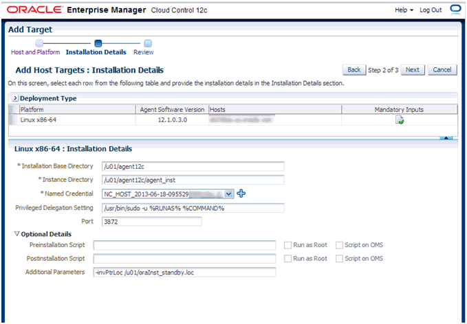 monitoring a standby oms