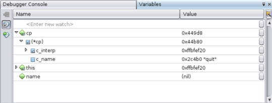 image:节点已展开的 "Variables"（变量）窗口
