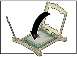 image:The illustration shows lowering the pressure frame.