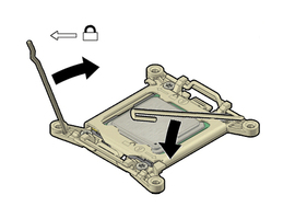 image:The illustration shows lowering the release levers.