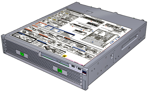 image:A figure showing the 6 drive 1 DVD server model.