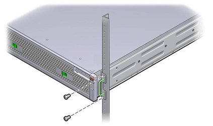 image:Figure showing where to secure the front hardmount brackets. 