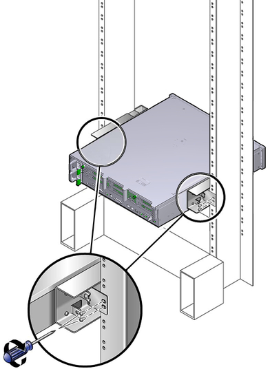 image:Figure showing how to secure the rear plate to the side bracket.