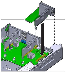 image:The illustration shows installing the riser.