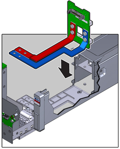 image:The illustration shows installing the PDB.