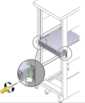 image:Graphic showing how to remove the main module from the server.