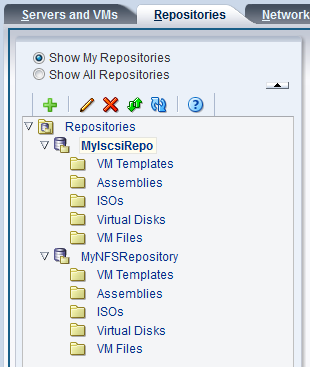 This figure shows the Repositories tab displayed.
