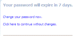 Password Expiry