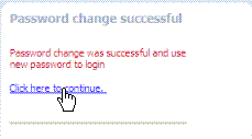 Password Change Successful