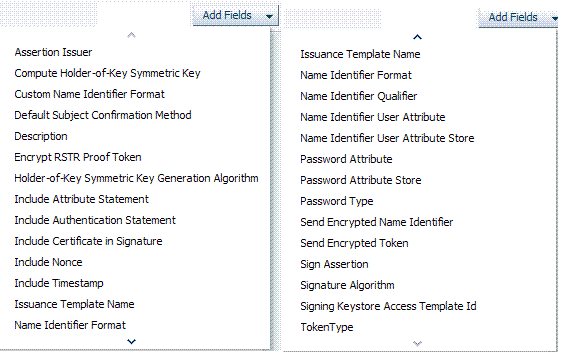 Add Field Template Search Operations