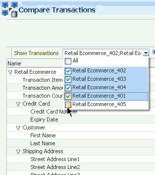Selecting transactions is shown.