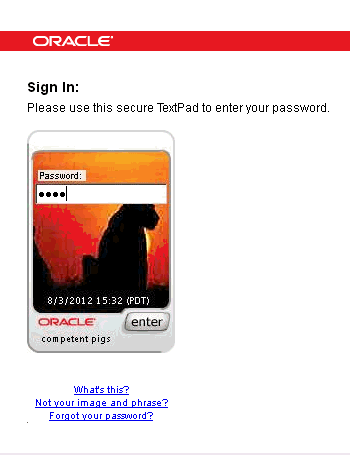 The password page is shown.