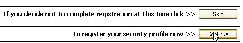 The profile registration screen is shown.