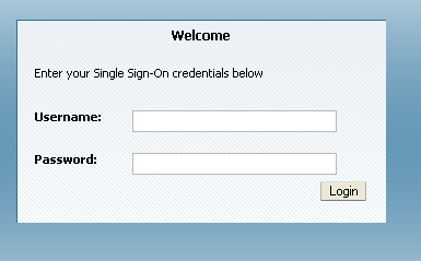 The Access Management Login page is shown.