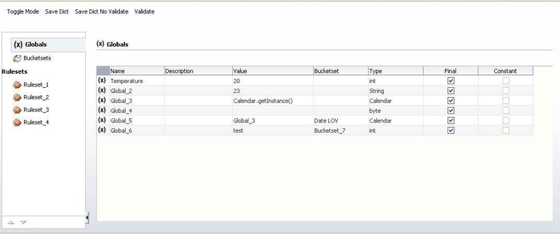 Running the Sample Rules Dictionary Editor Task Flow