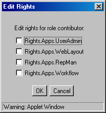 Surrounding text describes Edit Rights screen.