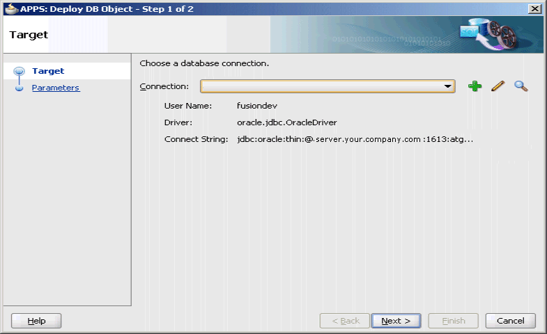 Selecting a Database Connection