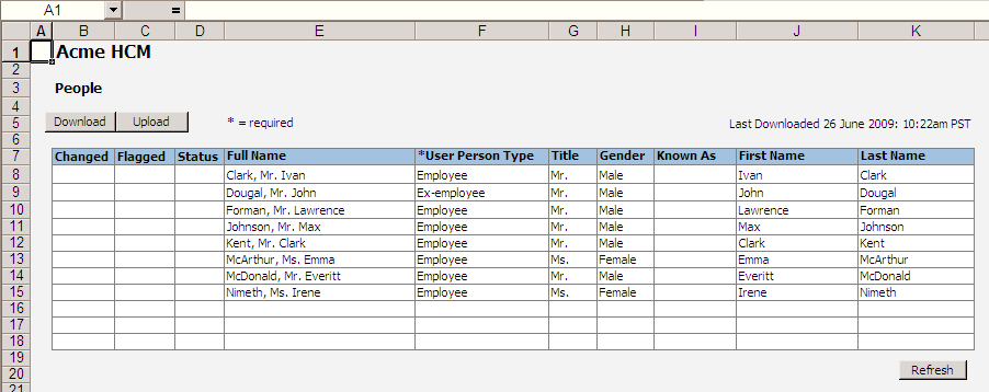 ADF Desktop Integration Look Feel in Excel