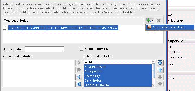 Adding a child of the data source