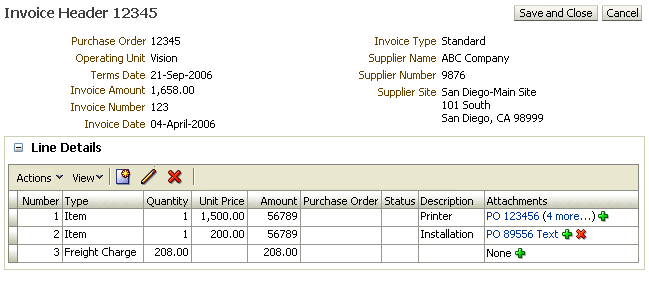 Attachment Column in a Table