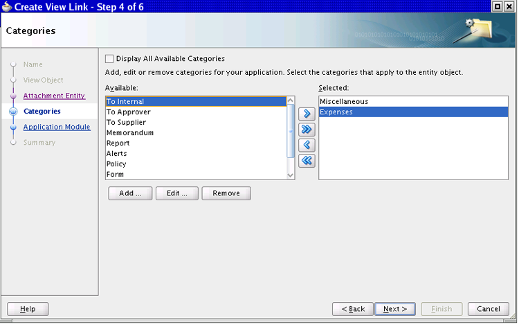 Create Attachment View Link - Categories