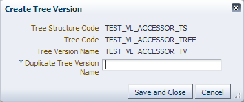 Duplicate Tree Version Window