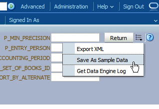 Save sample data command