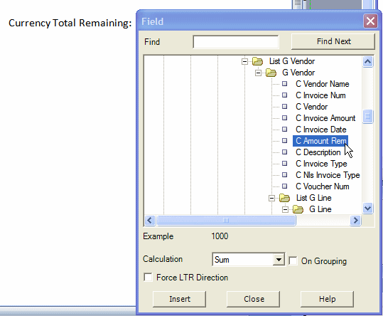 Inserting and summing the field